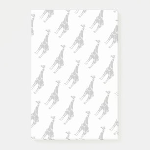 Bloco Post-it Giraffe Black e Cinza Silhoutte