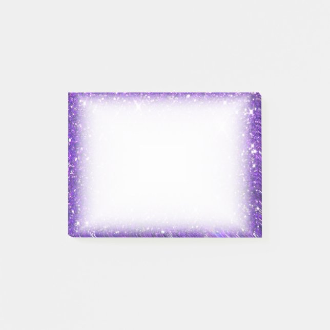 Bloco Post-it Glitz Roxo De Glitz (Frente)