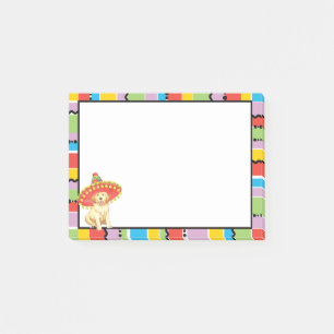 Bloco Post-it Golden retriever da festa