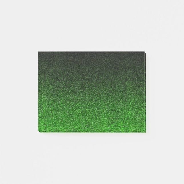 Bloco Post-it Gradação da Brilhante Preta e Verde (Frente)