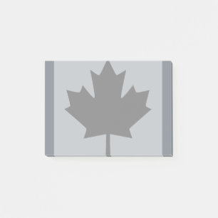 Bloco Post-it Gráfico de Folha de Caráter Preto Canadense