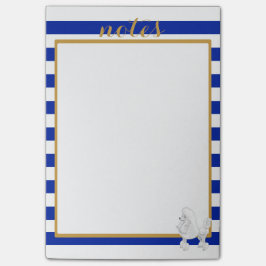 Bloco Post-it Grandes notas de post-it chiques da caniche