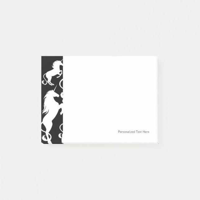 Bloco Post-it grupo de unicórnios (Frente)