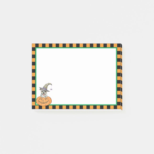 Bloco Post-it Halloween, australiano Bovinos (Frente)