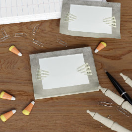 Bloco Post-it Halloween Skeleton Mãos Postam Notas