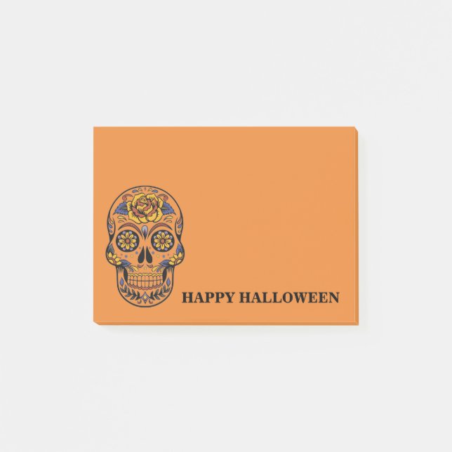 Bloco Post-it Halloween Skull (Frente)