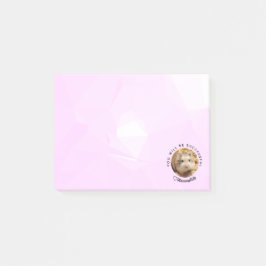 Bloco Post-it HammyVille - Hamster bonito com citação motivacion