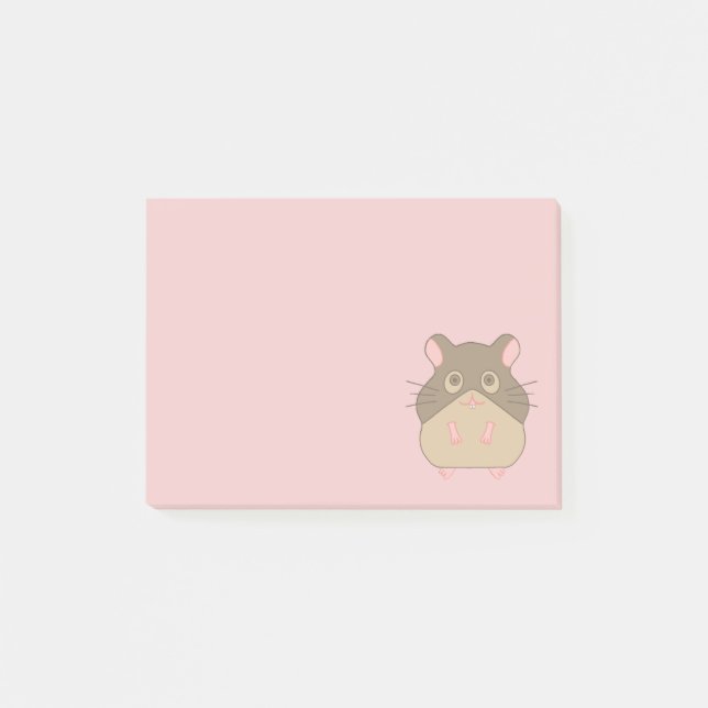 Bloco Post-it Hamster carnudo (Frente)