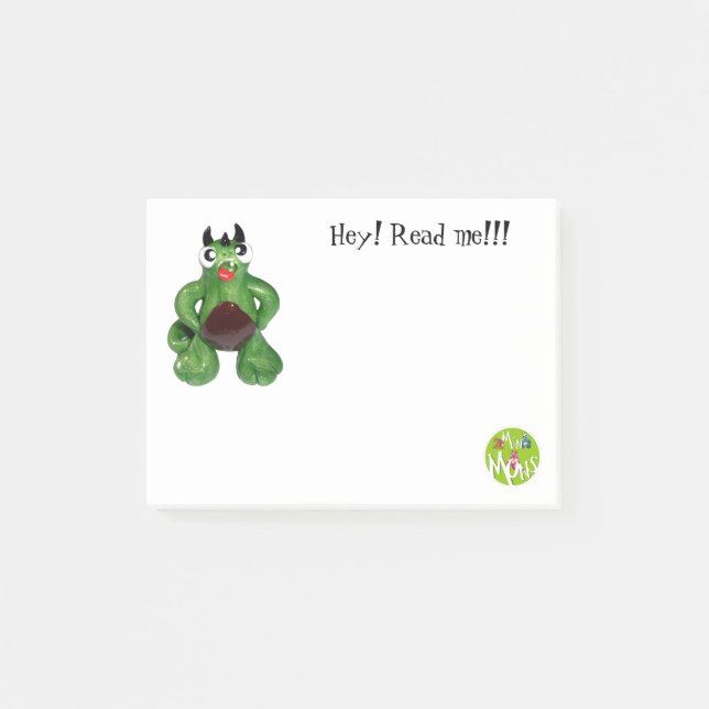 Bloco Post-it Hey! Lido me! O Cargo-it® nota 4 x 3 (Frente)