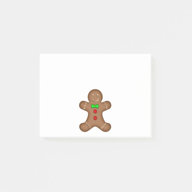 Bloco Post-it Homem de pão-de-espécie (Frente)