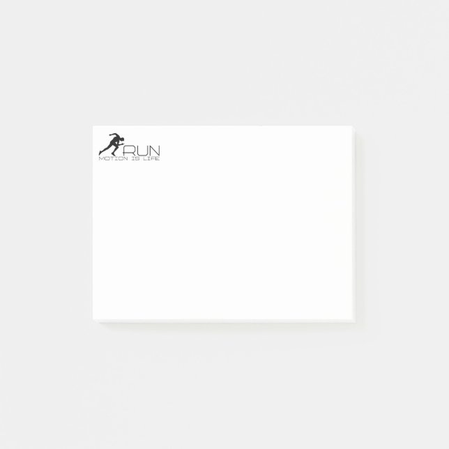 Bloco Post-it Homem fugitivo (Frente)