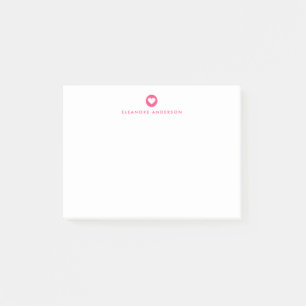 Bloco Post-it Hot Pink Notas de Posto Personalizadas de Ênfase