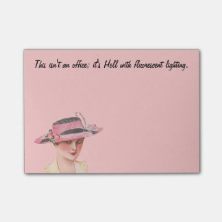 Bloco Post-it Humor engraçado do escritório do vintage