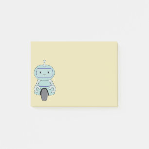 Bloco Post-it Ilustração retro bonito do robô