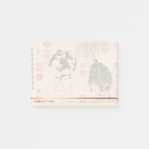 Bloco Post-it Imagem Chinesa Ram Goat Lunar Ano Zodiac Postit