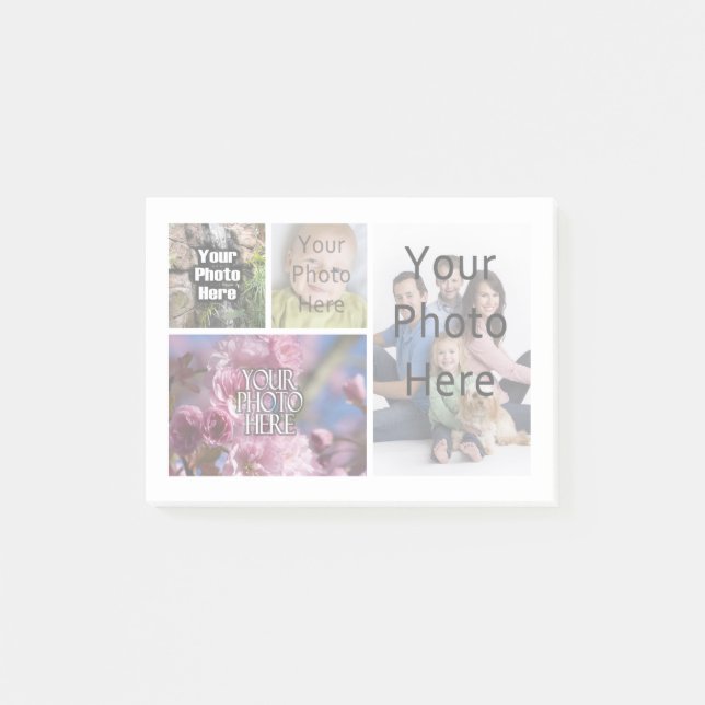 Bloco Post-it Imagem Digital Personalizada de Colagem de Fotos (Frente)