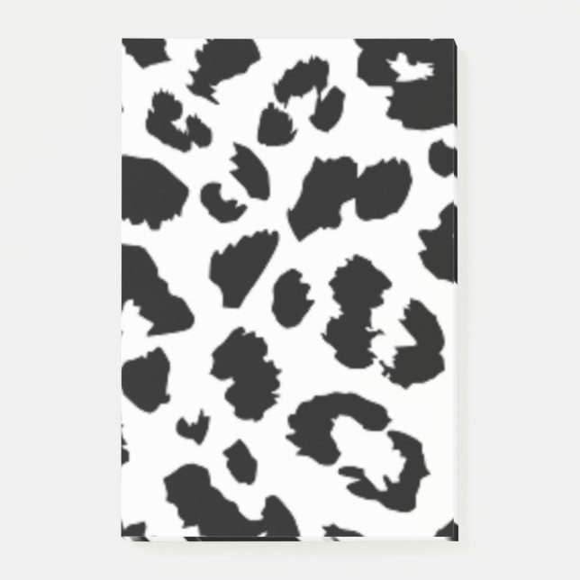 BLOCO POST-IT IMPRESSÃO DE LEOPARDO PRETO (Frente)