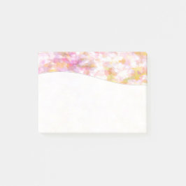 Bloco Post-it Impressionismo do Pastel Amarelo-abstrato Art Páli