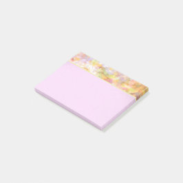 Bloco Post-it Impressionismo do Pastel Amarelo-abstrato Art Páli