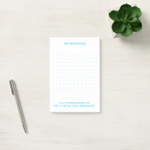 Bloco Post-it Incêndio nome Blue Grid Postits Moderna