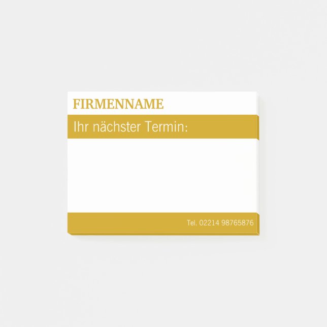 Bloco Post-it Individuelle Klebenotizen (Frente)