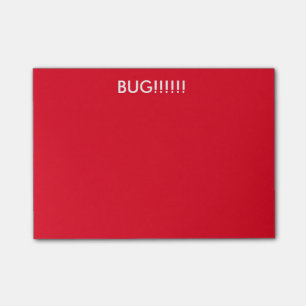 Bloco Post-it Inseto!!!! Notas pegajosas