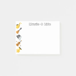 Bloco Post-it Instrumentos Musicais