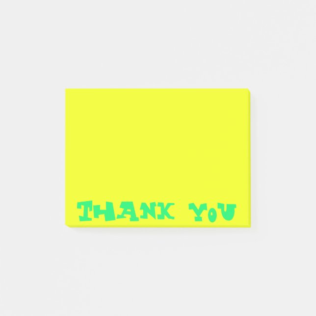 Bloco Post-it It® Klebezettel Thank you (Frente)