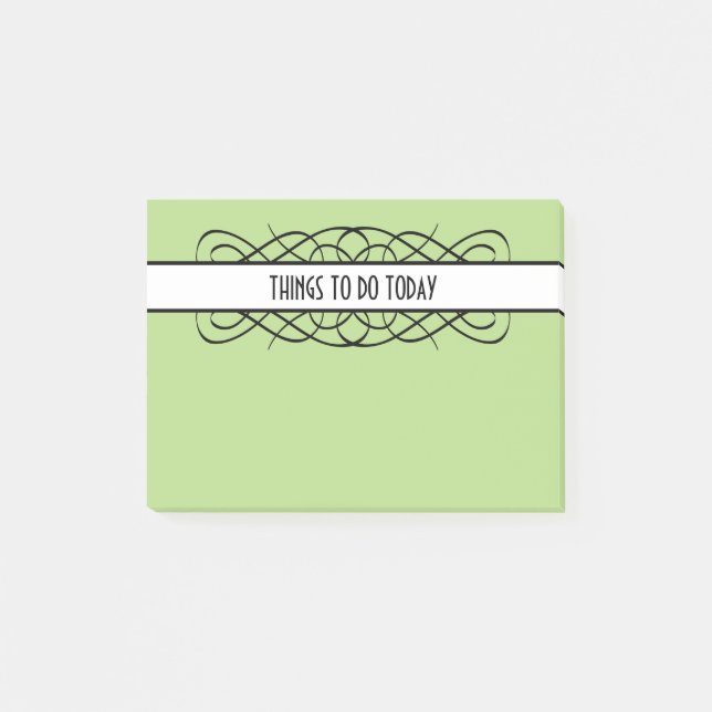 Bloco Post-it Ivory Deco Flourish Notes (Frente)
