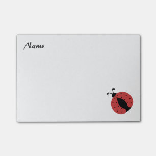 Bloco Post-it Joaninha moderno elegante personalizado