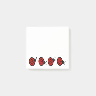 Bloco Post-it Joaninhas vermelhos