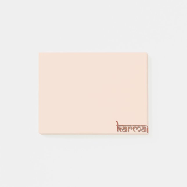 Bloco Post-it karma - laranja (Frente)