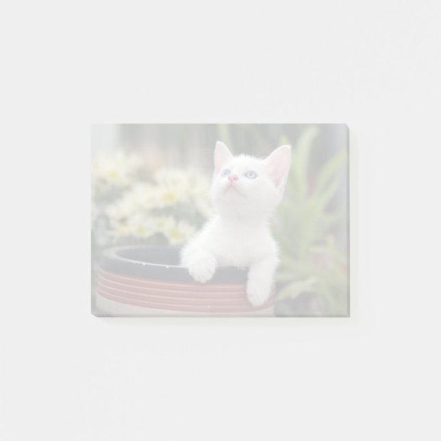 Bloco Post-it Kitten Branco Turco (Frente)