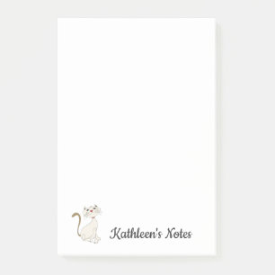 Bloco Post-it Kitty Cat Love Notes Personalizar texto