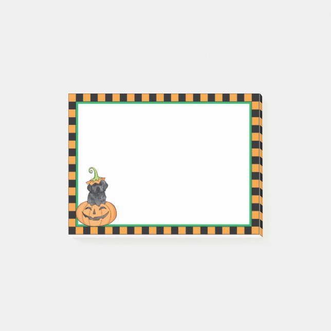 Bloco Post-it Laboratório Preto Halloween (Frente)