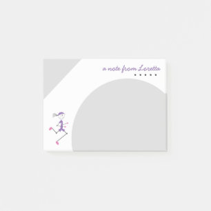 Bloco Post-it Lady Running Personalizada