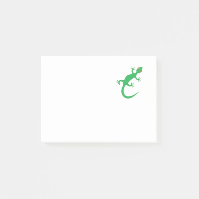 Bloco Post-it Lagarto verde-claro (Frente)