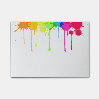 Bloco Post-it Lala 585; Paint Splatter Posta.