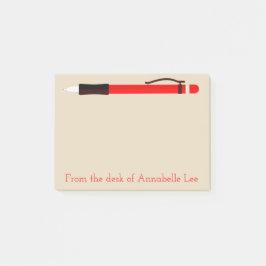 Bloco Post-it Lápis Mecânico Vermelho