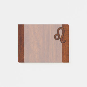 Bloco Post-it Leão Zodiac - Sinal no estilo Brown Mahogany