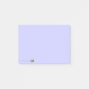 Bloco Post-it Legal desenho animado roxo de abelhas posto