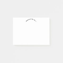 Bloco Post-it Lembre-me De