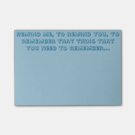 Bloco Post-it Lembre-o notas de post-it