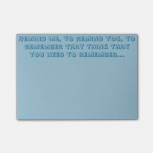 Bloco Post-it Lembre-o notas de post-it