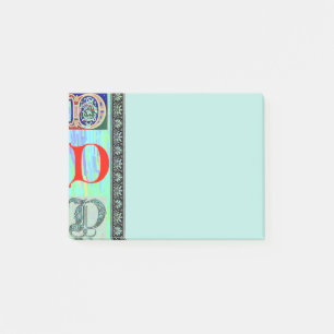 Bloco Post-it Letra D do século XVII