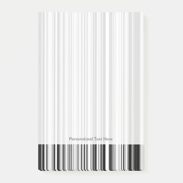 Bloco Post-it Linhas preto e branco (Frente)