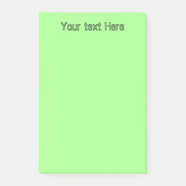 Bloco Post-it Lista Verde Clara para Fazer (Frente)