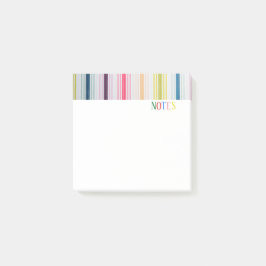 Bloco Post-it Listras Coloridas Postar-Ti