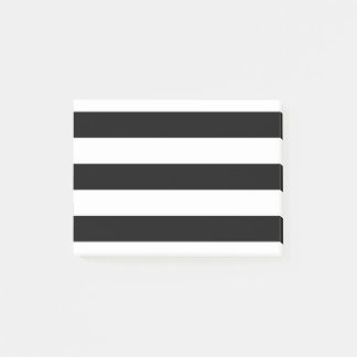 Bloco Post-it Listras preto e branco do estilo moderno