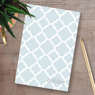 Bloco Post-it Luz - nome personalizado de Quatrefoil teste